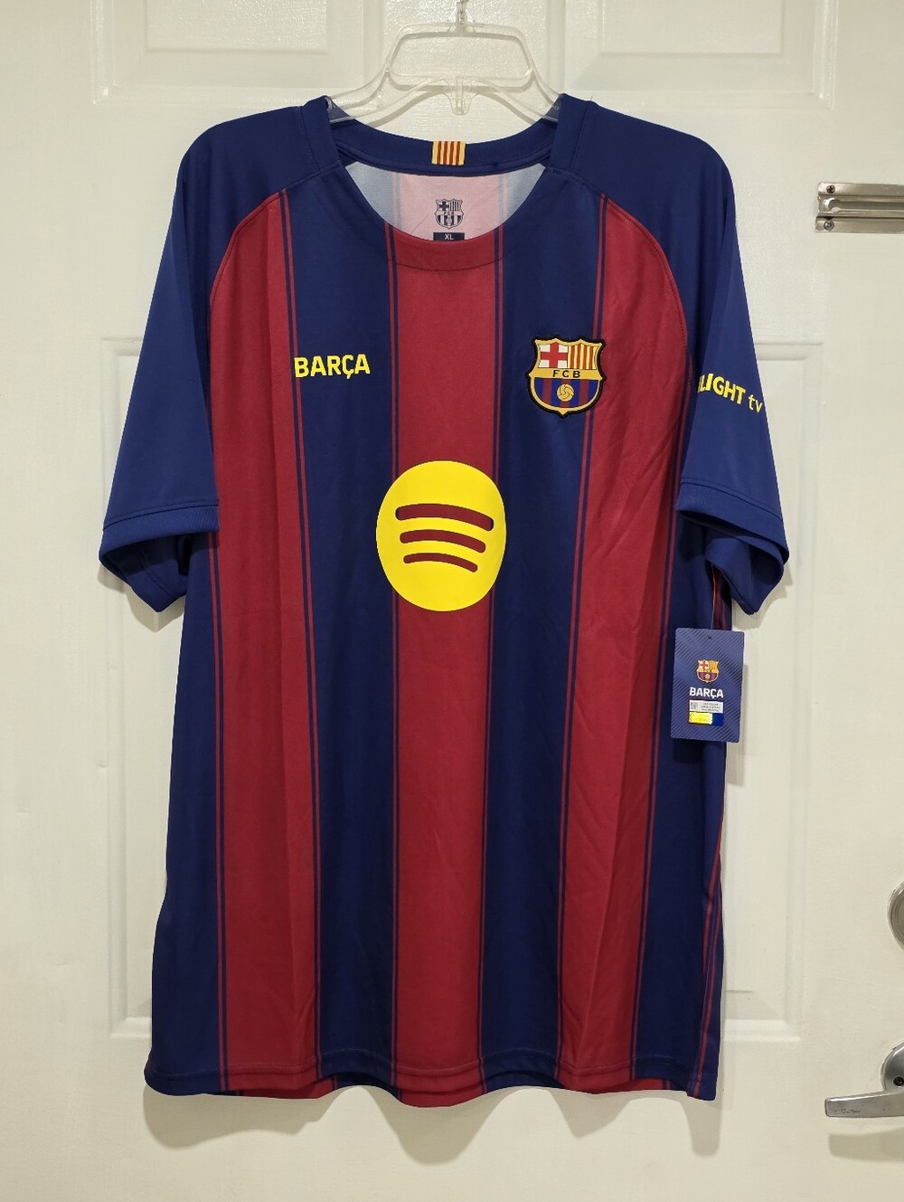 FC Barcelona Men’s Blue & Red Striped Jersey